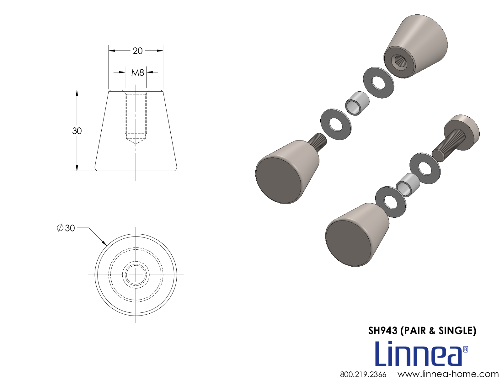 Linnea LNNE8669 Dimensions - ManualMachine.com