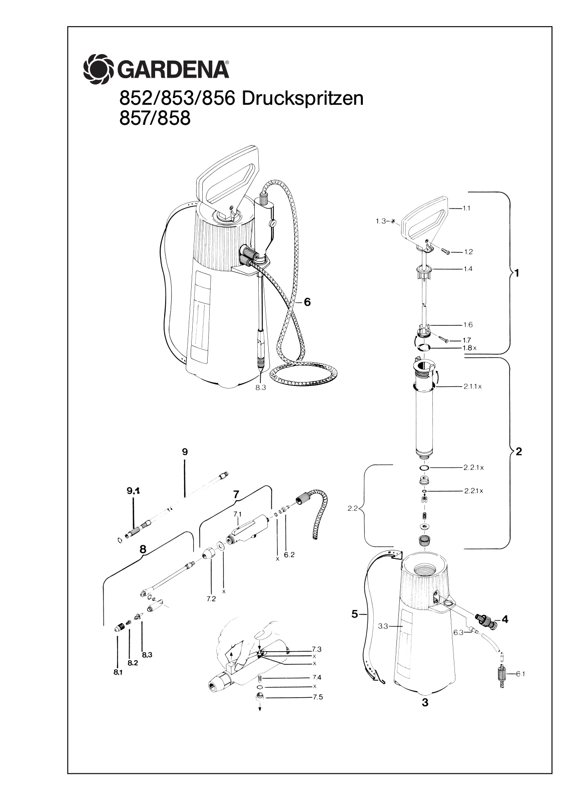 GARDENA 857, 858 User Manual