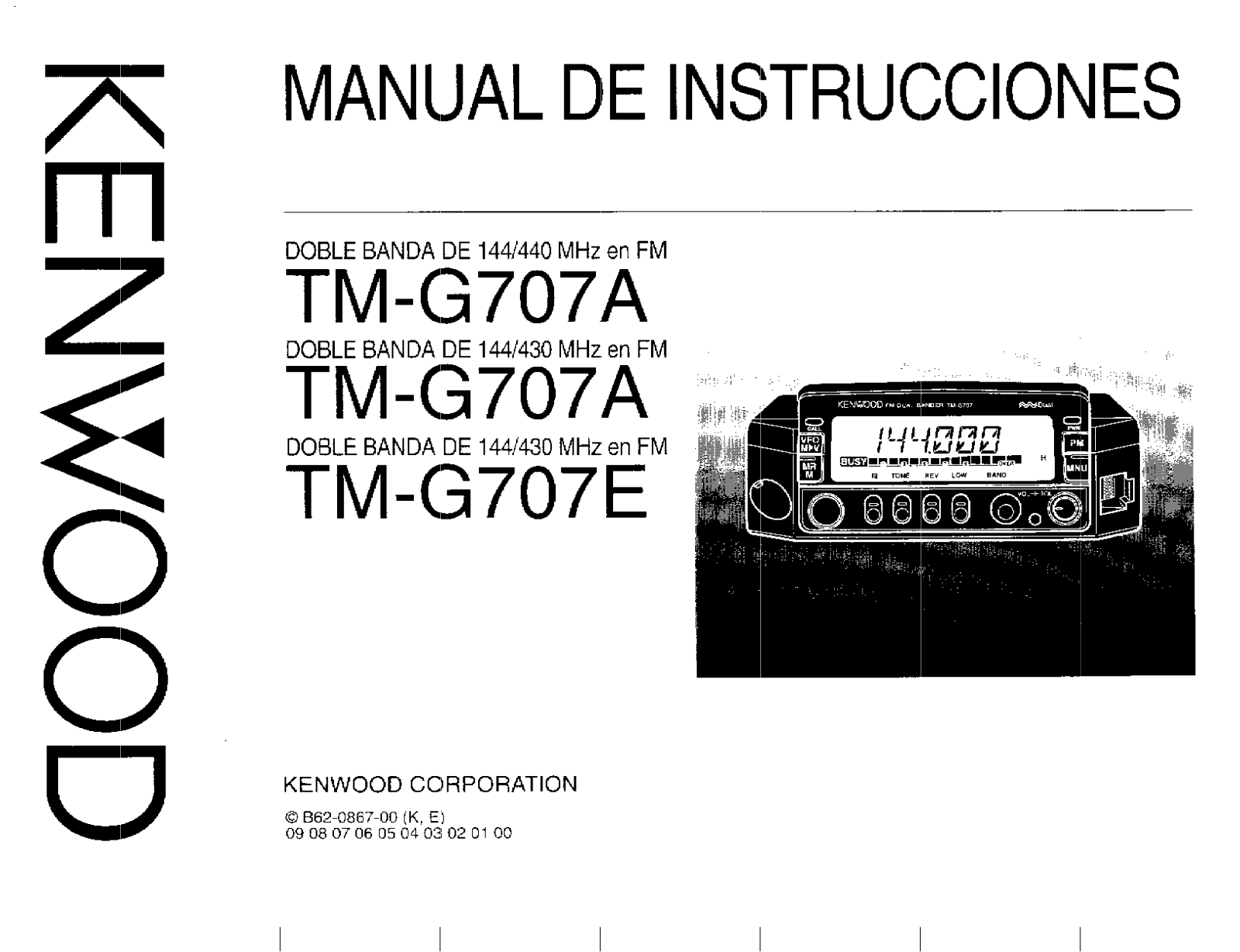 Kenwood TMG707A Service Manual