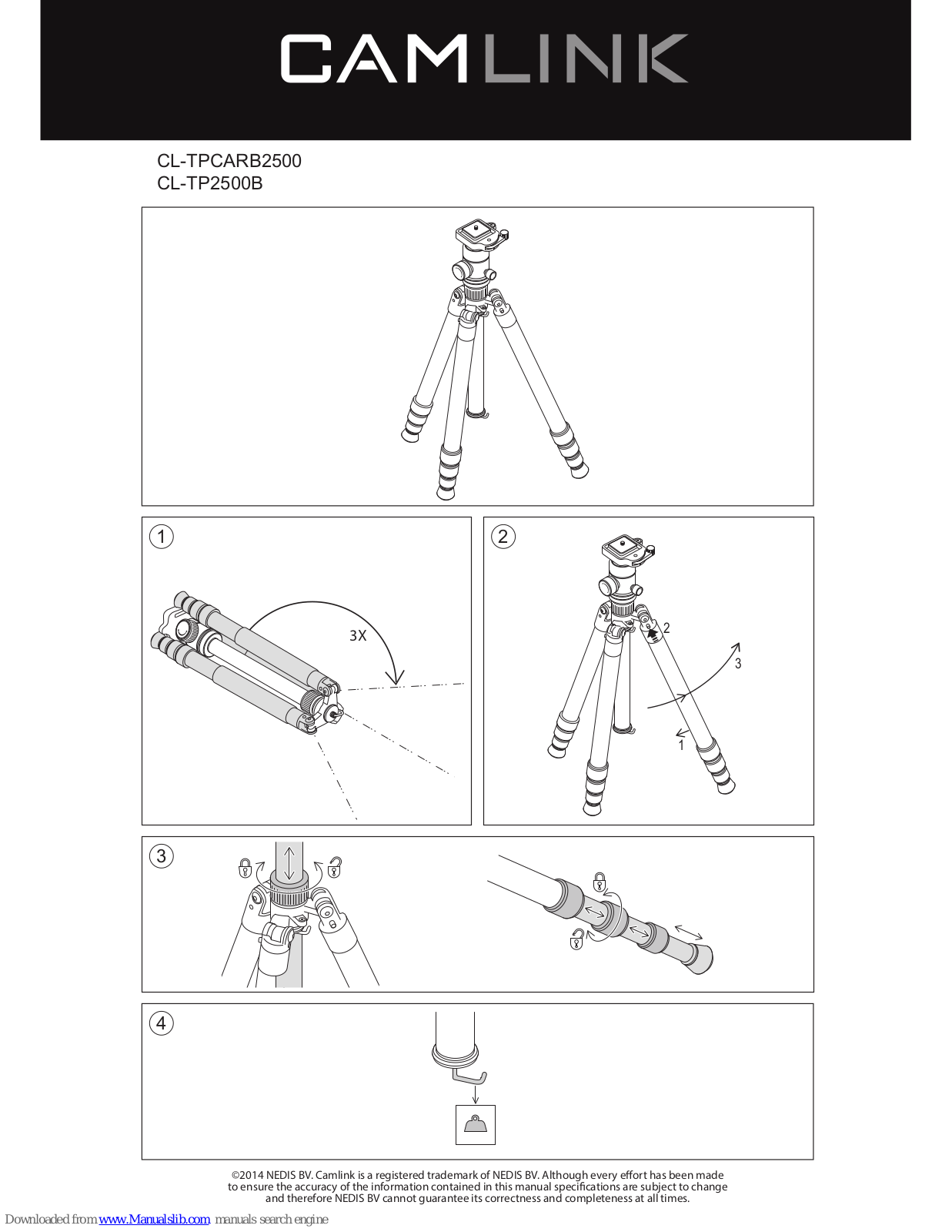 Camlink CL-TPCARB2500, CL-TP2500B Quick Manual - ManualMachine.com