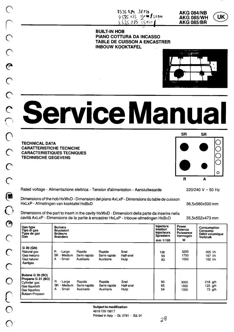 Whirlpool 8535 085 15000 Service Manual
