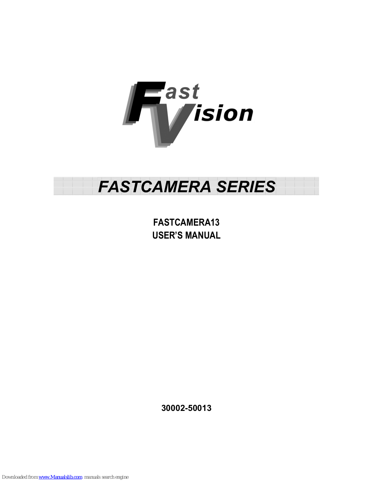 FastVision fastcamera13 User Manual - ManualMachine.com