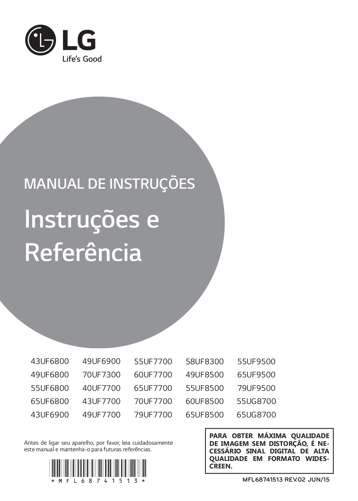 LG 55UG8700 User manual