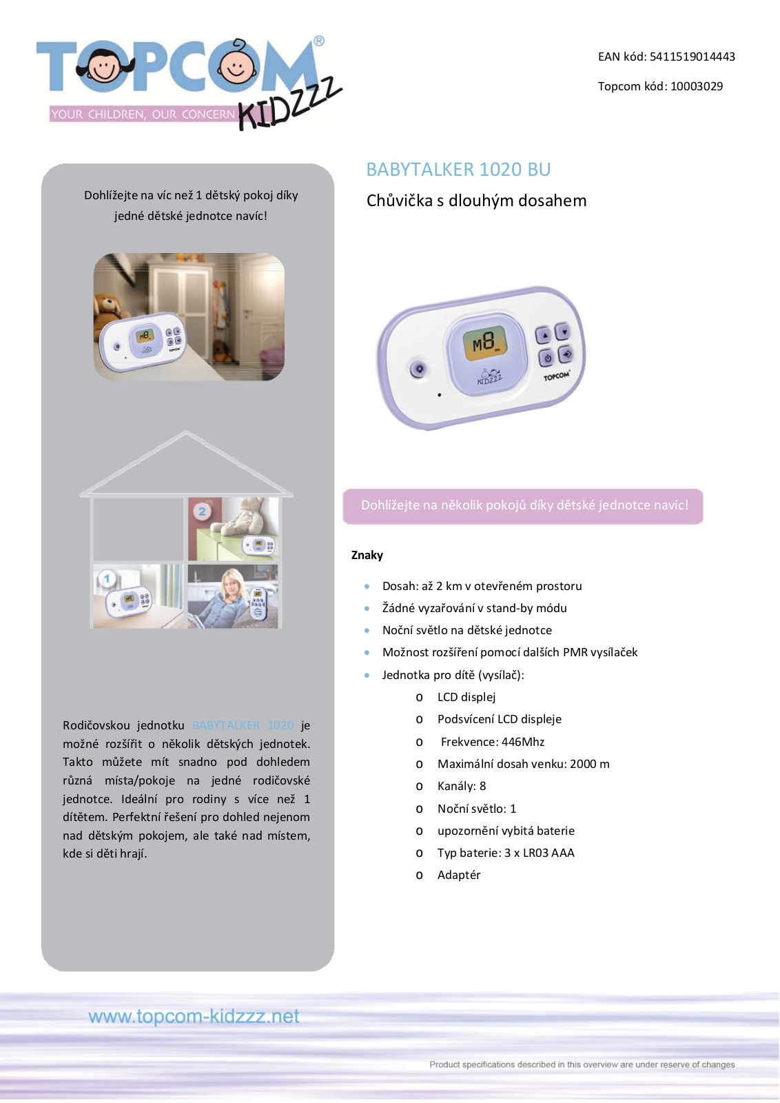 Topcom BabyTalker 1020 User Manual