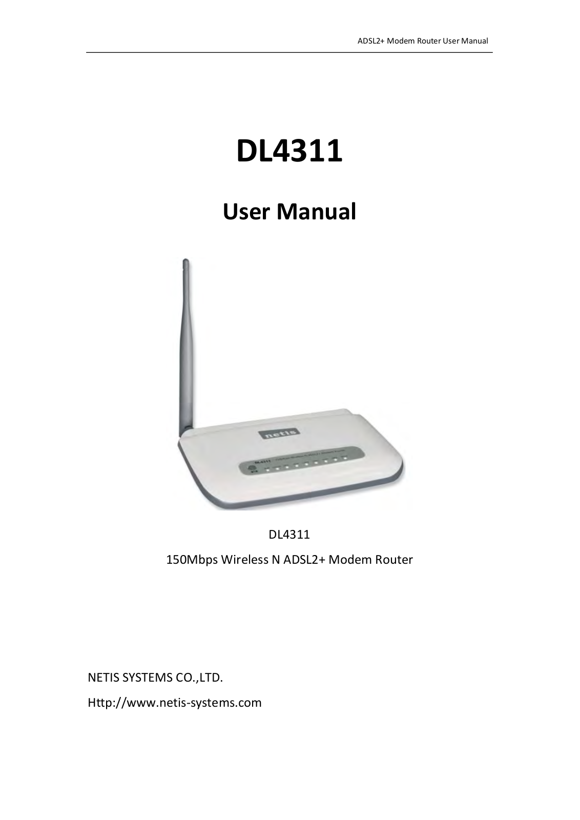 NETIS SYSTEMS DL4311R User Manual