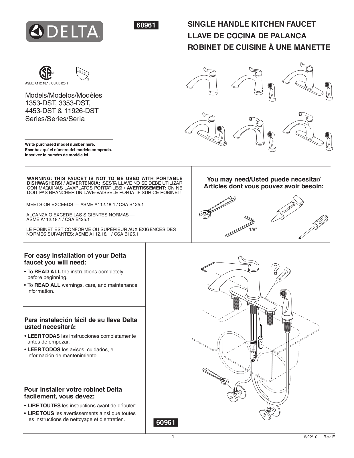 Factory Direct Hardware 11926-DST User Manual