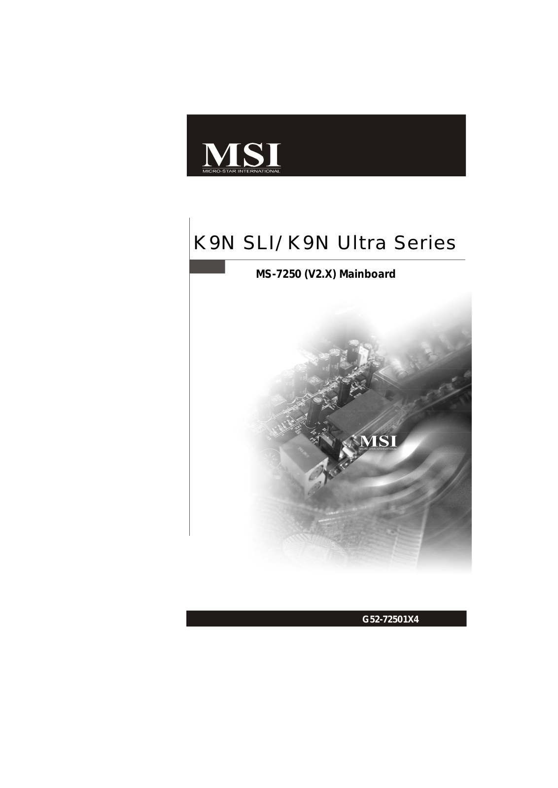 MSI K9N SLI-2F User Manual