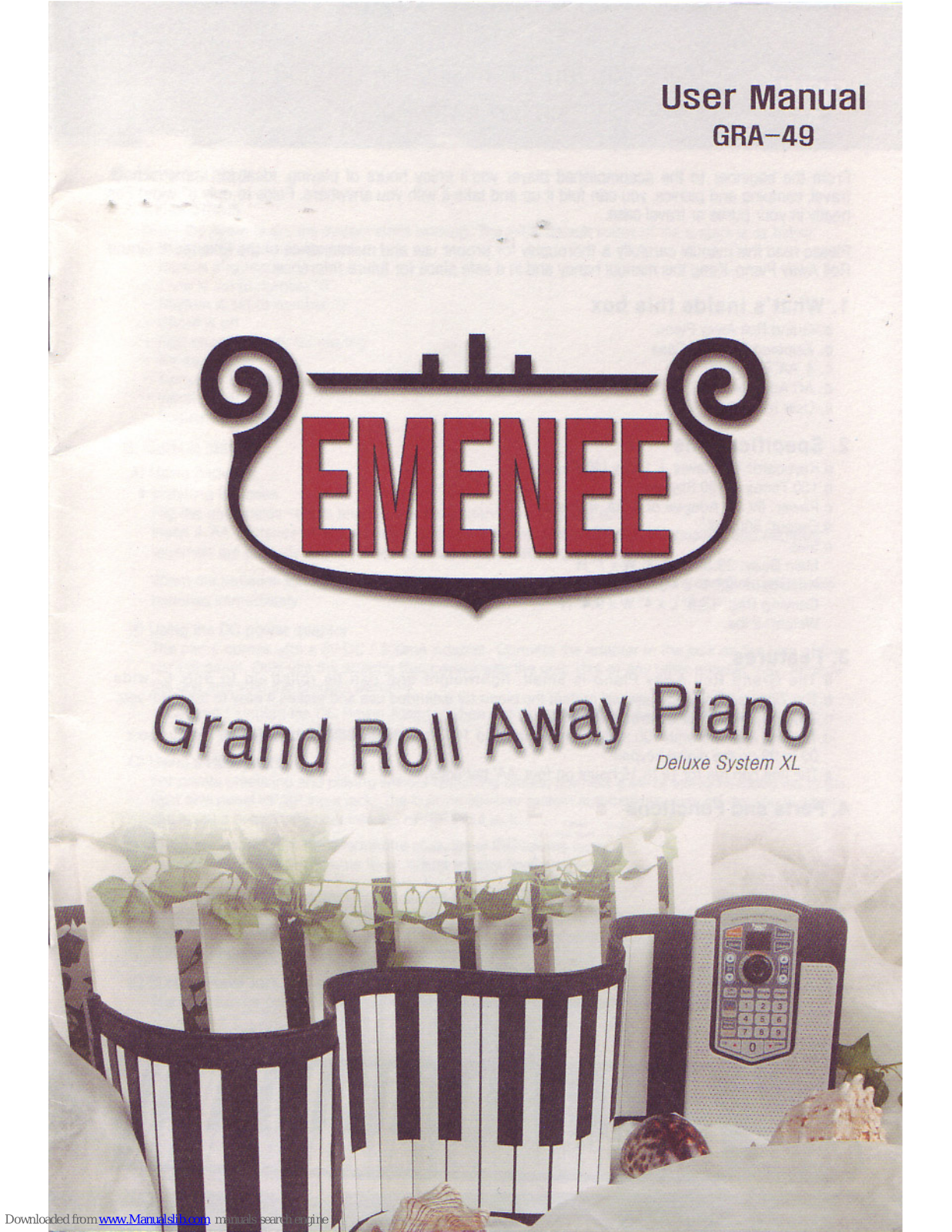 Emenee GR-49 User Manual - ManualMachine.com