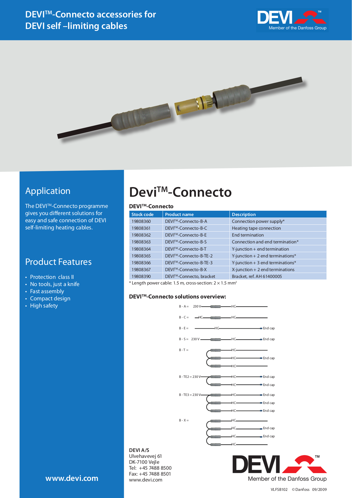 Danfoss Devi-Connecto Fact sheet