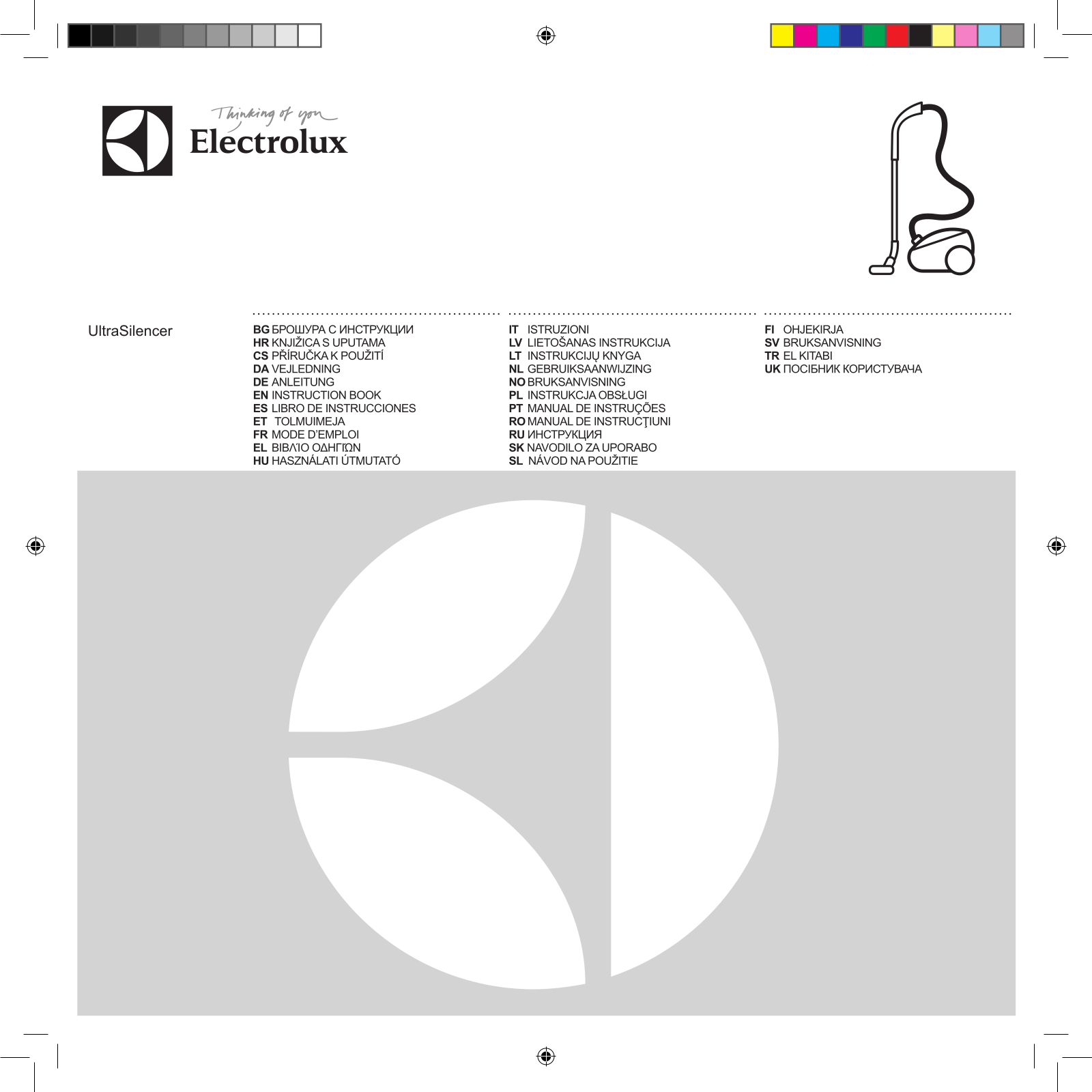 ELECTROLUX USDELUXE61, ultrasilencer User Manual