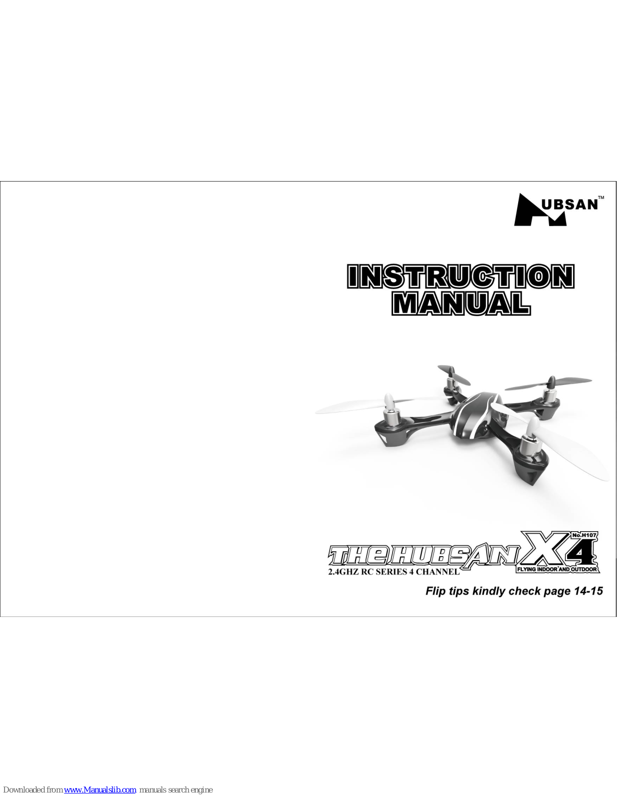 Hubsan X4 H107 Instruction Manual