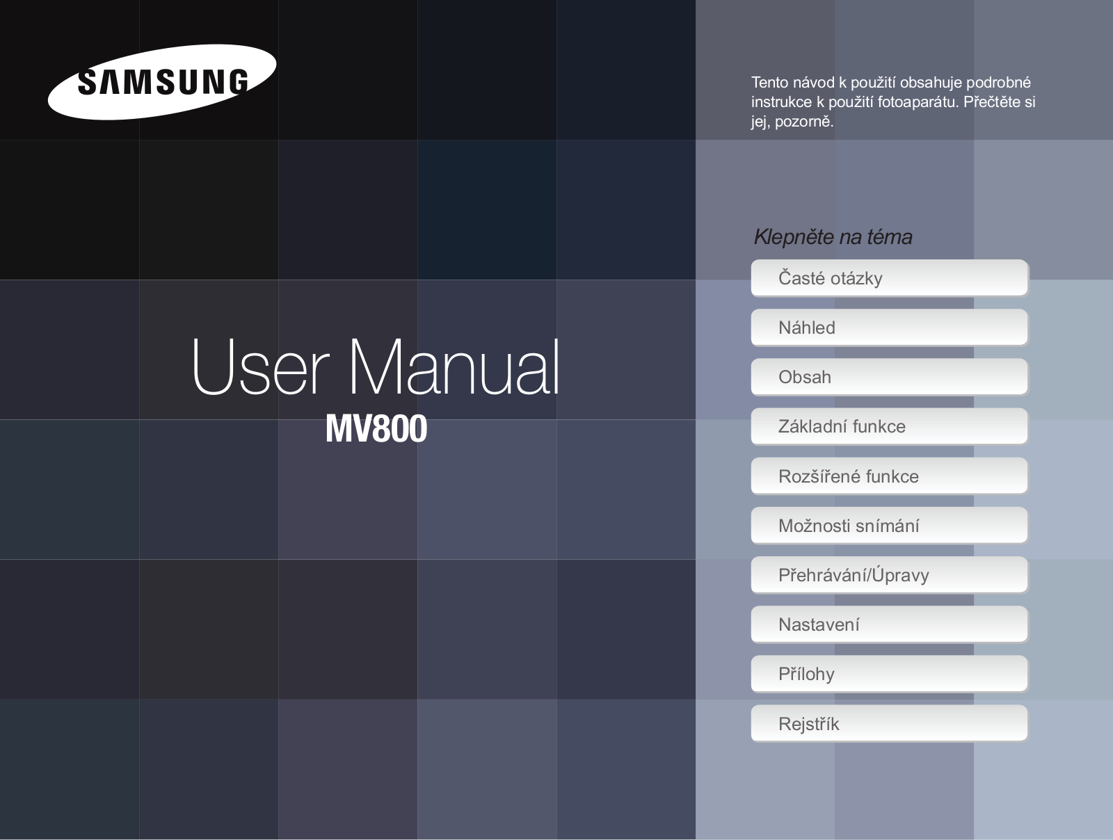 Samsung MV800 User Manual