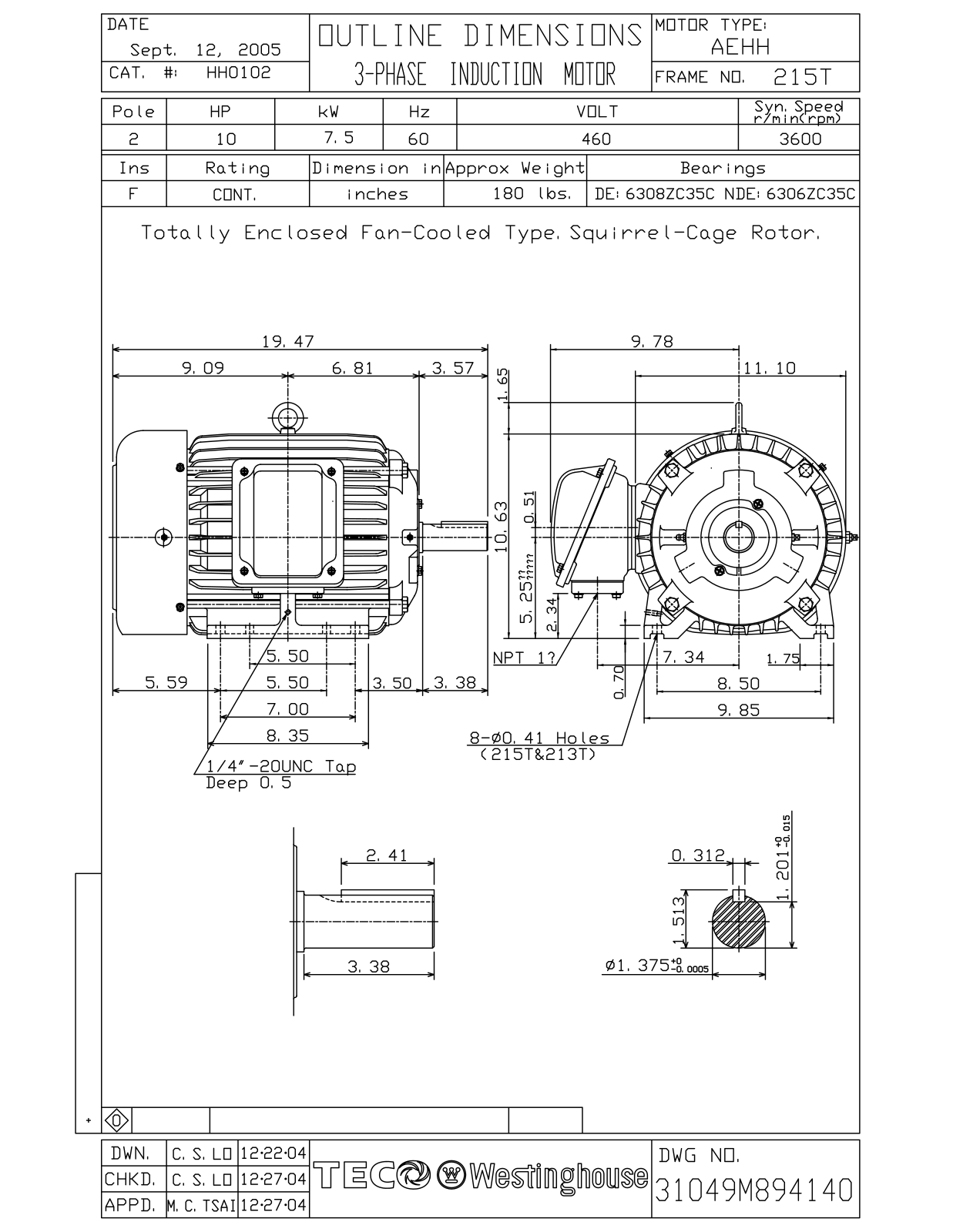 Teco HH0102 Reference Drawing