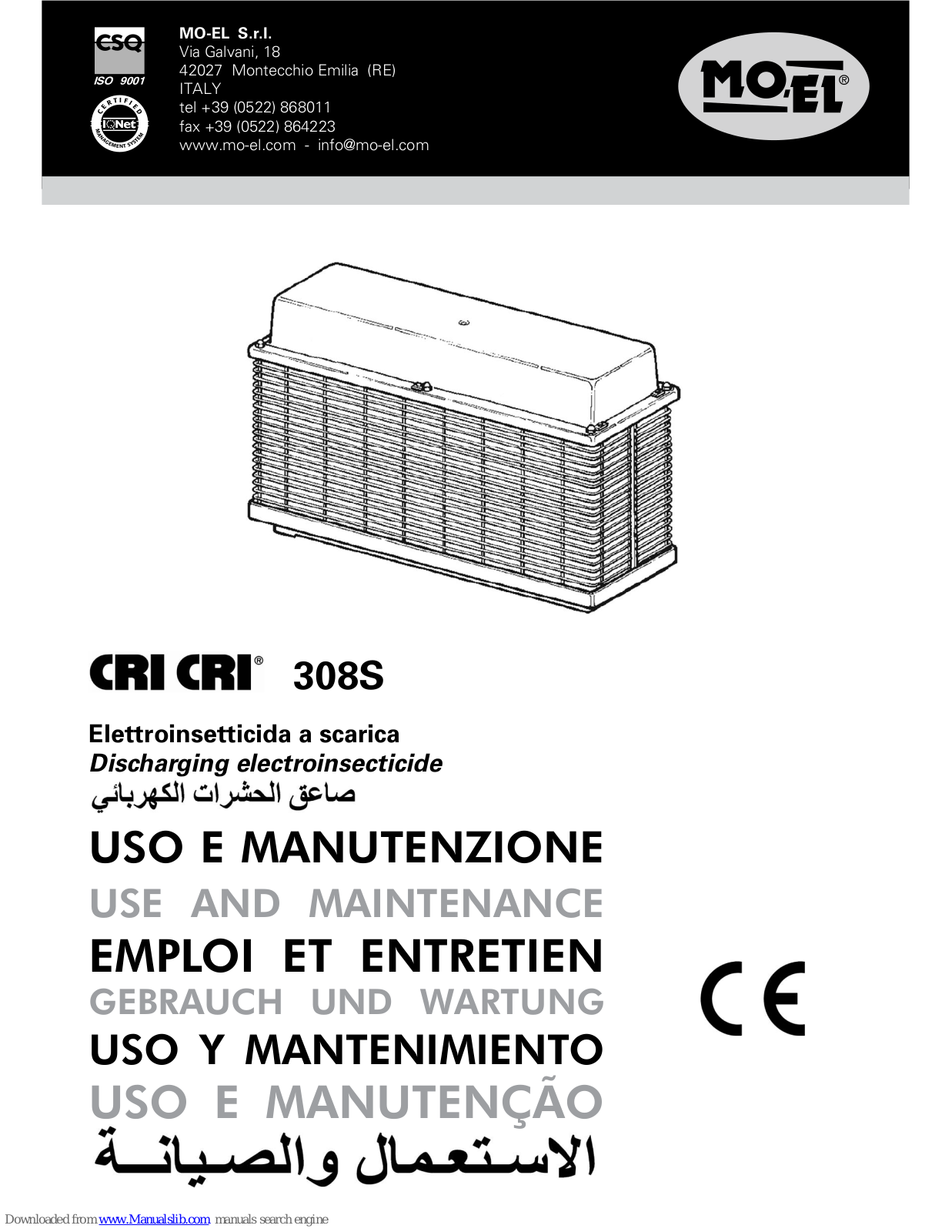 MO-EL CRI-CRI 308S Maintance Manual