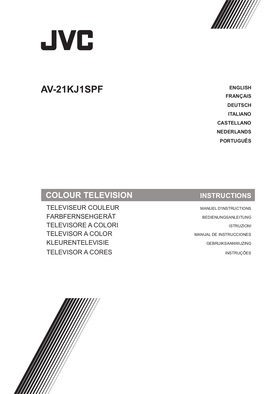 JVC AV-21KJ1SPF Instruction Manual