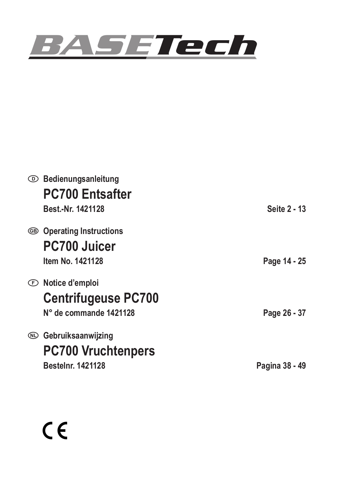 Basetech 1421128 User guide