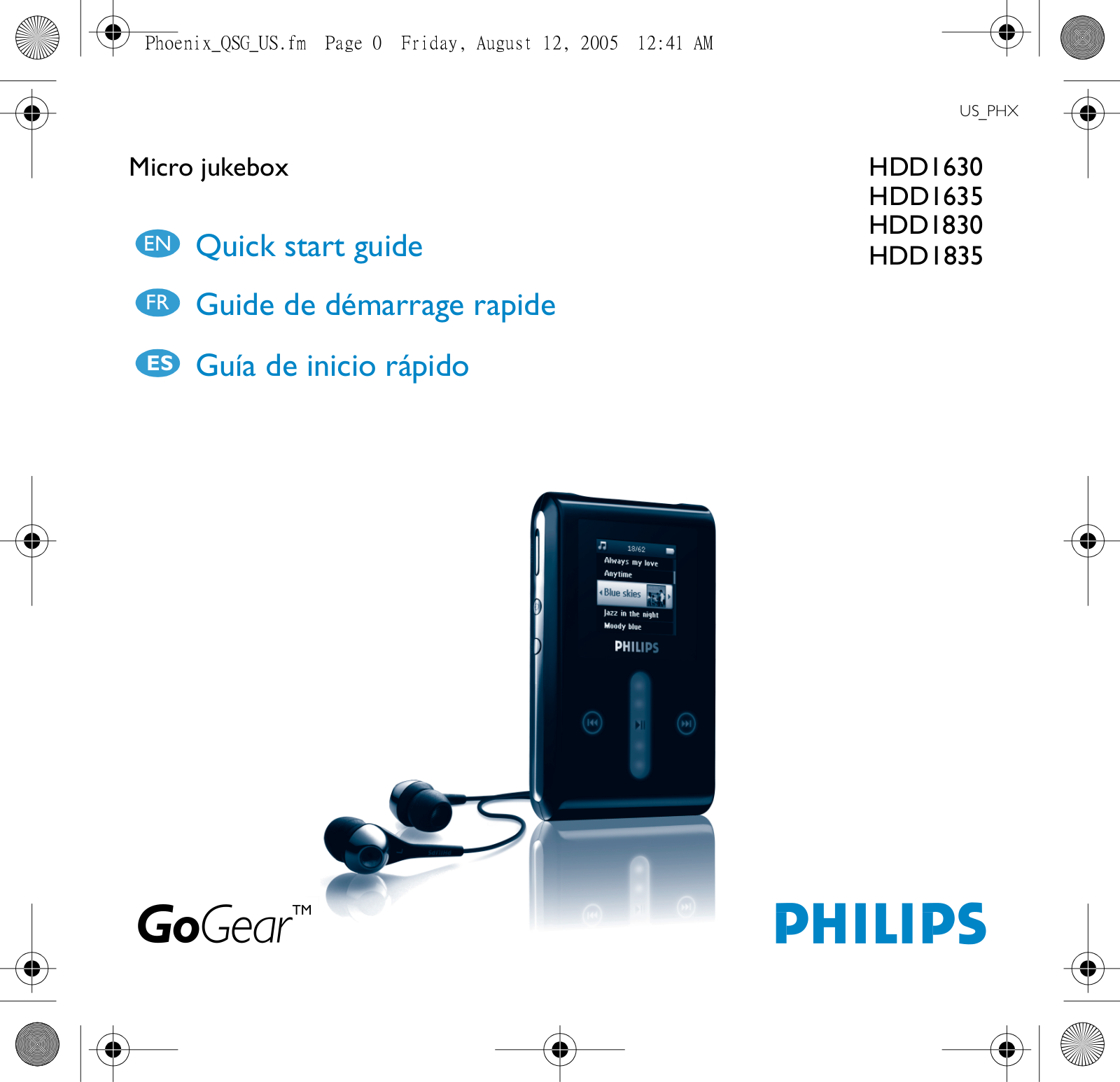 Philips HDD1830, HDD1835-37B, HDD1830-17B, HDD1835 Quick start guide