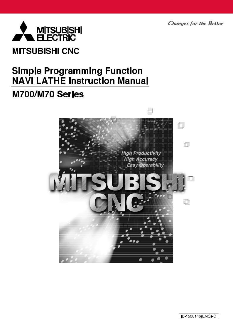 mitsubishi M700, M70NAVI Instruction Manual