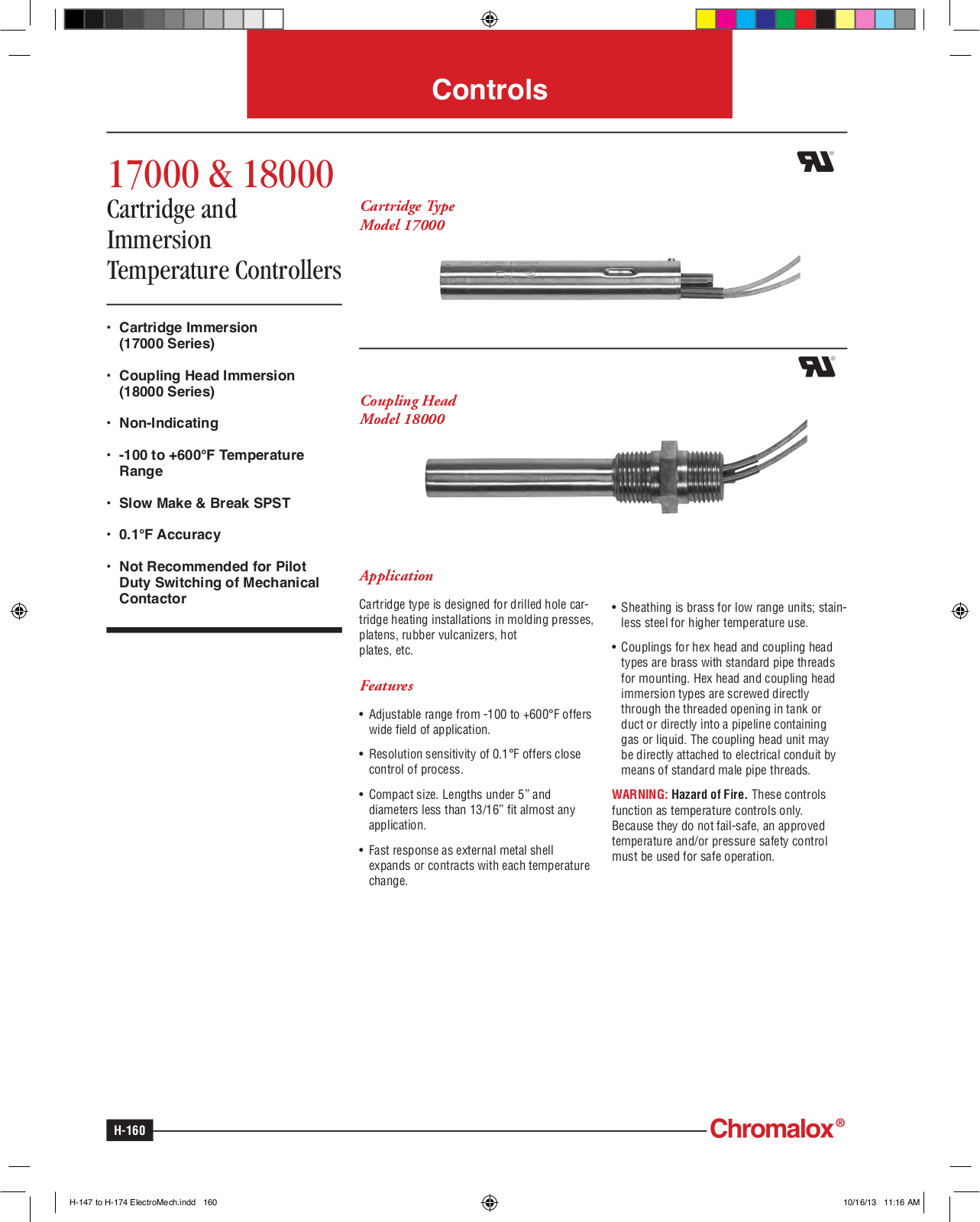 Chromalox 17000, 18000 Catalog Page