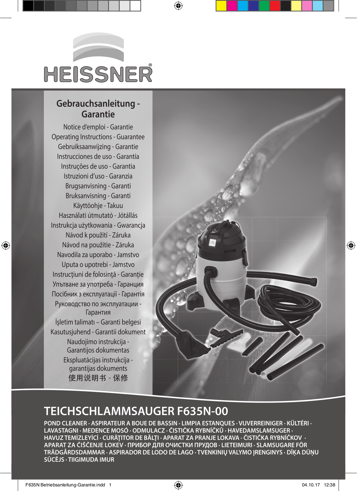 Heissner F635N-00 operation manual