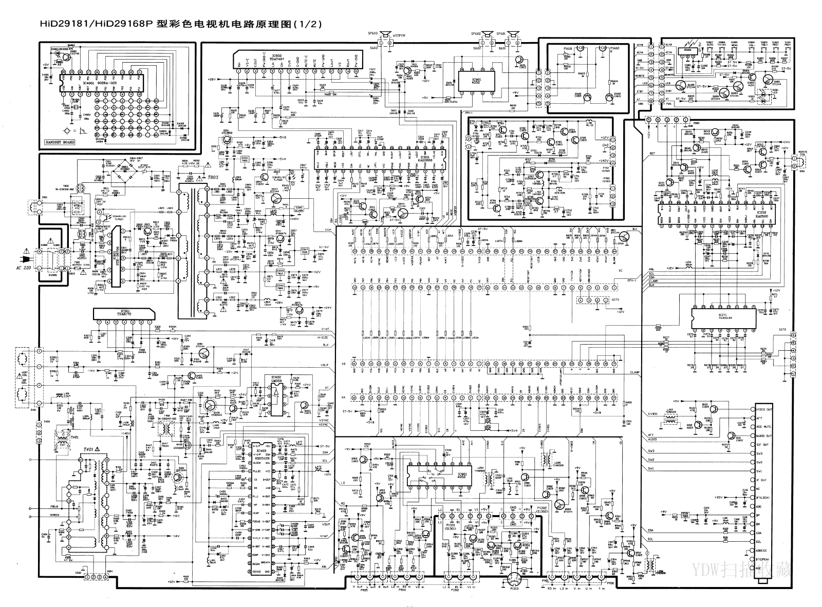 TCL HID29168d Schematic