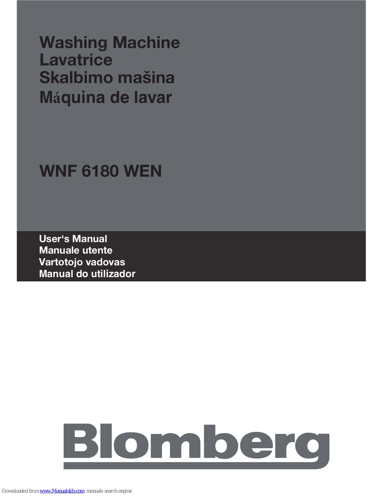 Blomberg WNF 6180 WEN User Manual