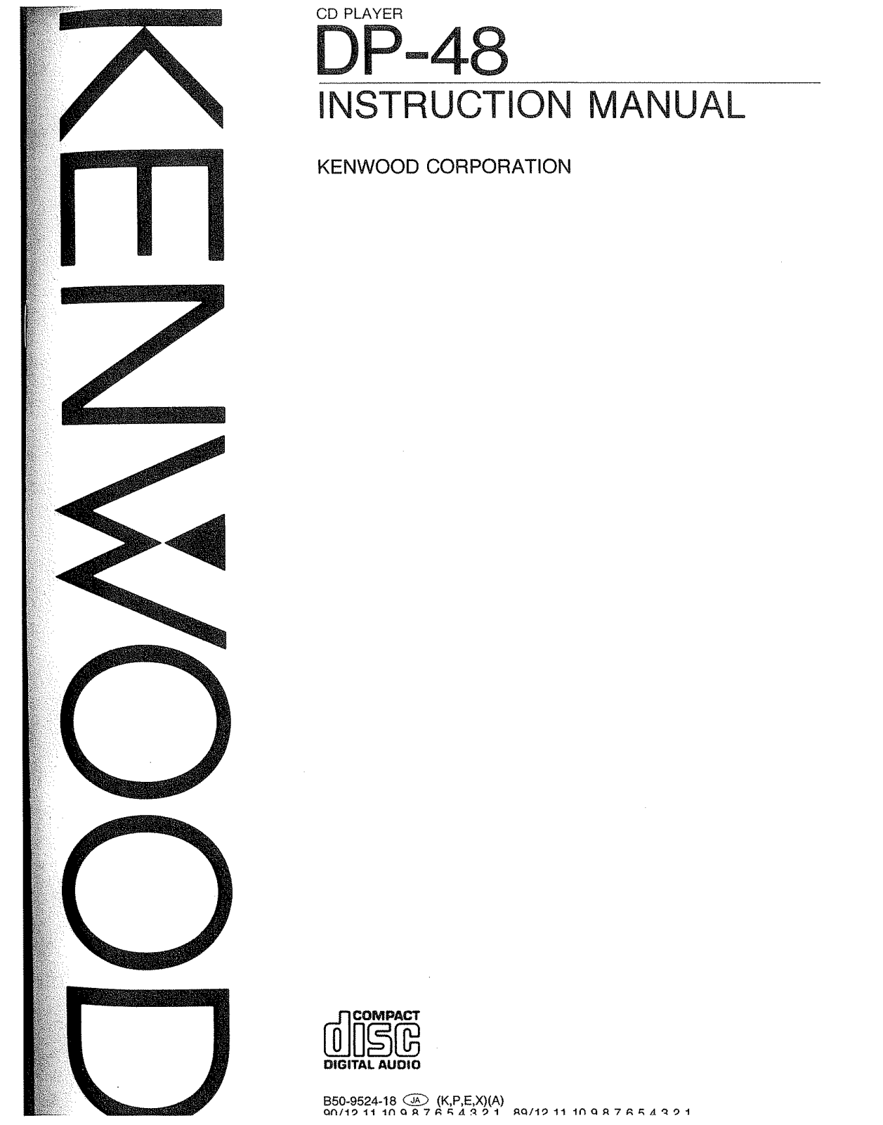 Kenwood DP-48 Owner's Manual