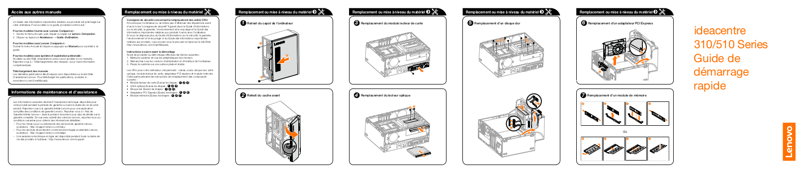 Lenovo Ideacentre 310-15ASR, Ideacentre 510-15IKL, Ideacentre 510-15ABR Quick Start Guide