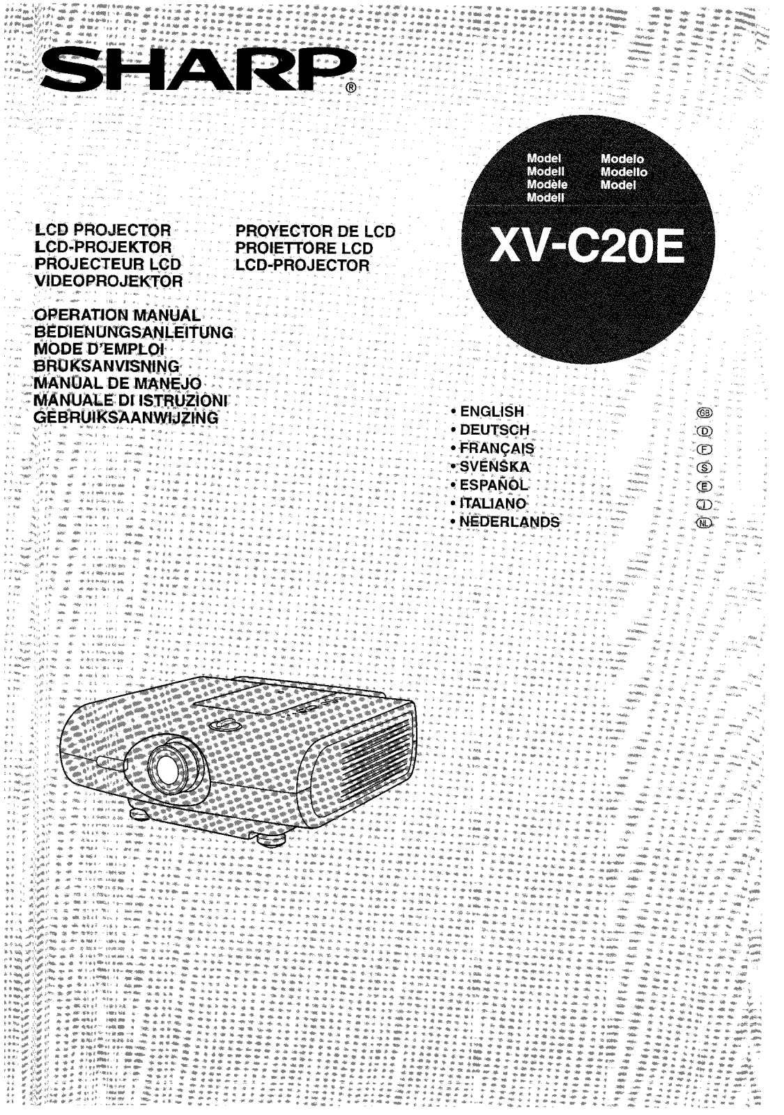 Sharp XV-C20E Operation Manual