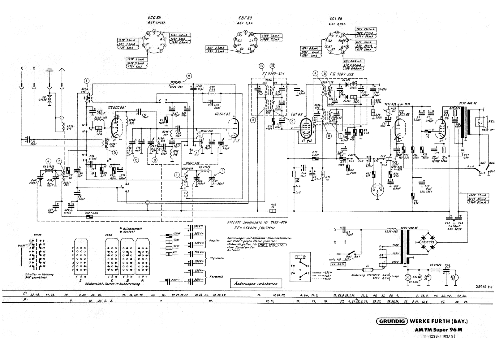 Grundig 96m schematic