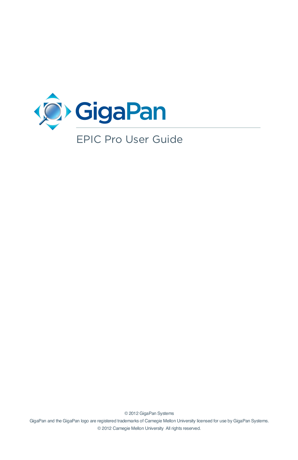 GigaPan EPIC Pro User Manual