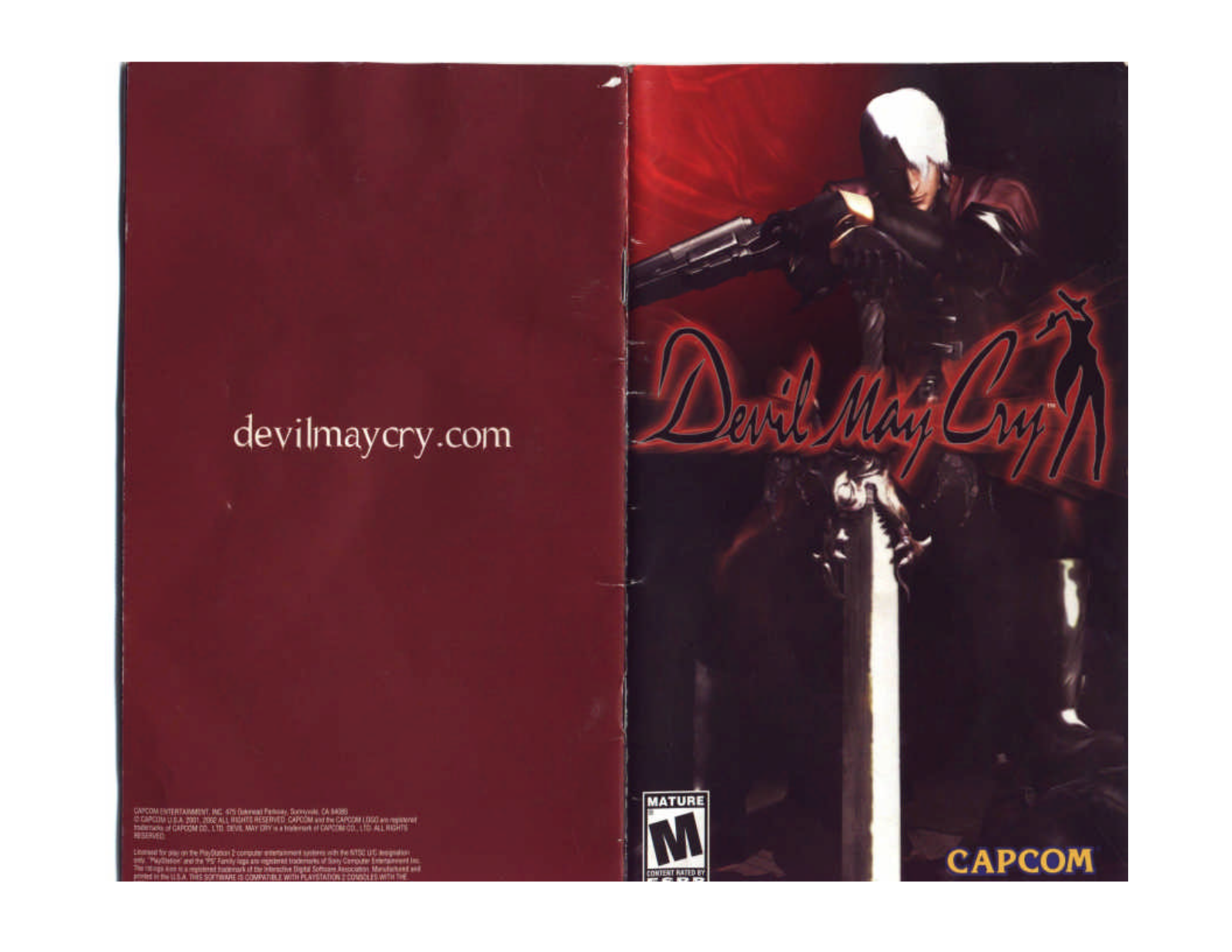 Games PS2 DEVIL MAY CRY User Manual