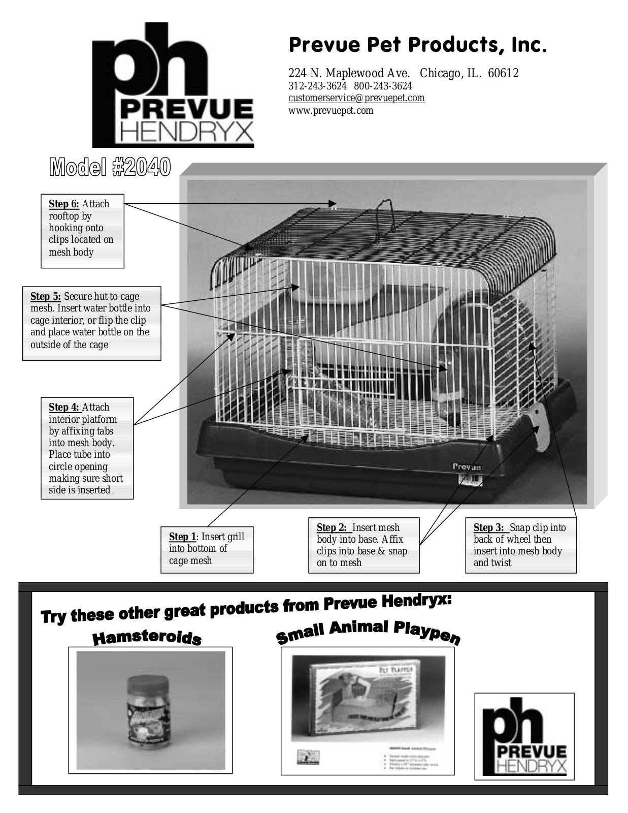 Prevue Pet 2040 User Manual - ManualMachine.com