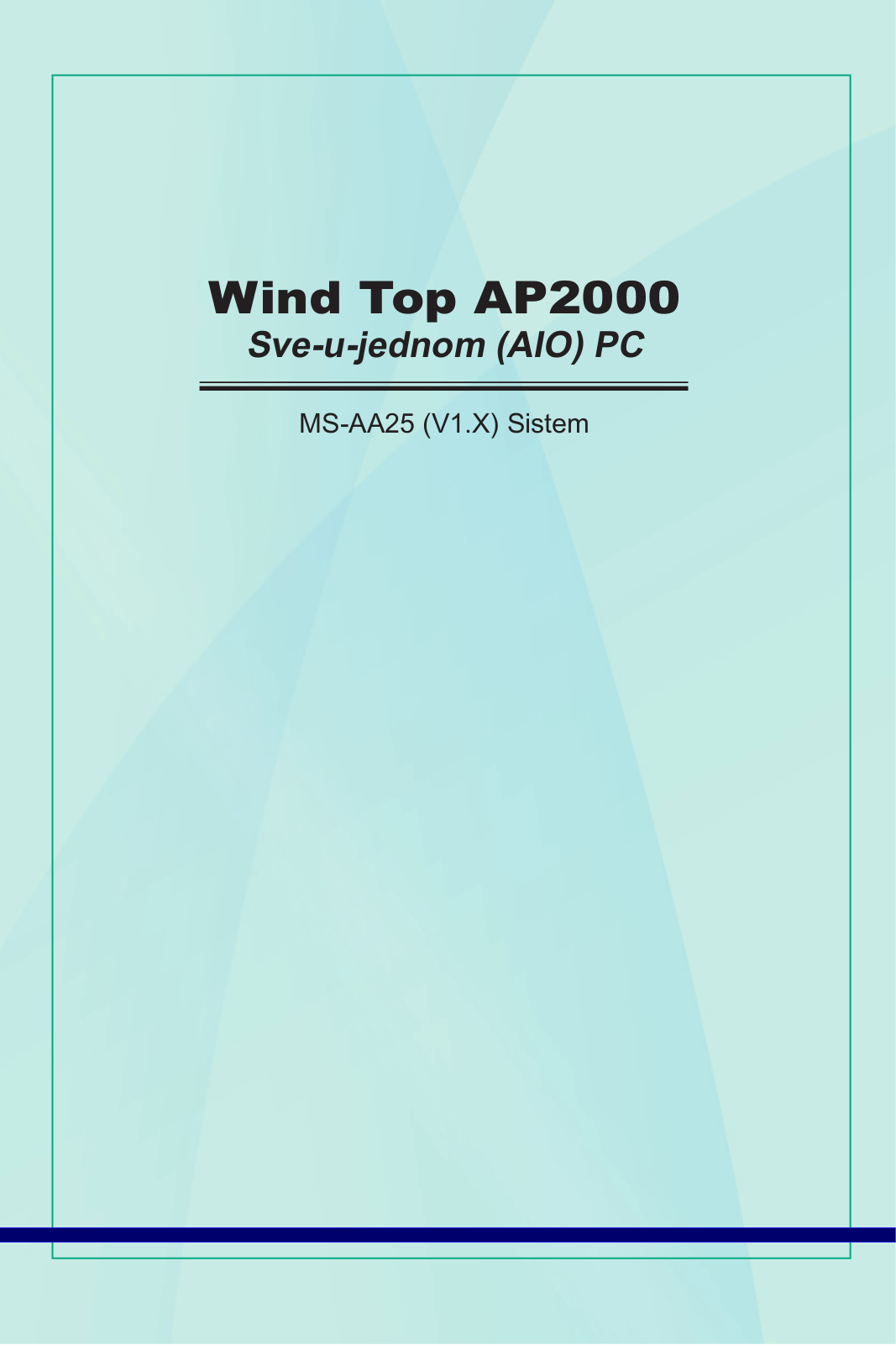 Msi WIND TOP AP2000 User Manual