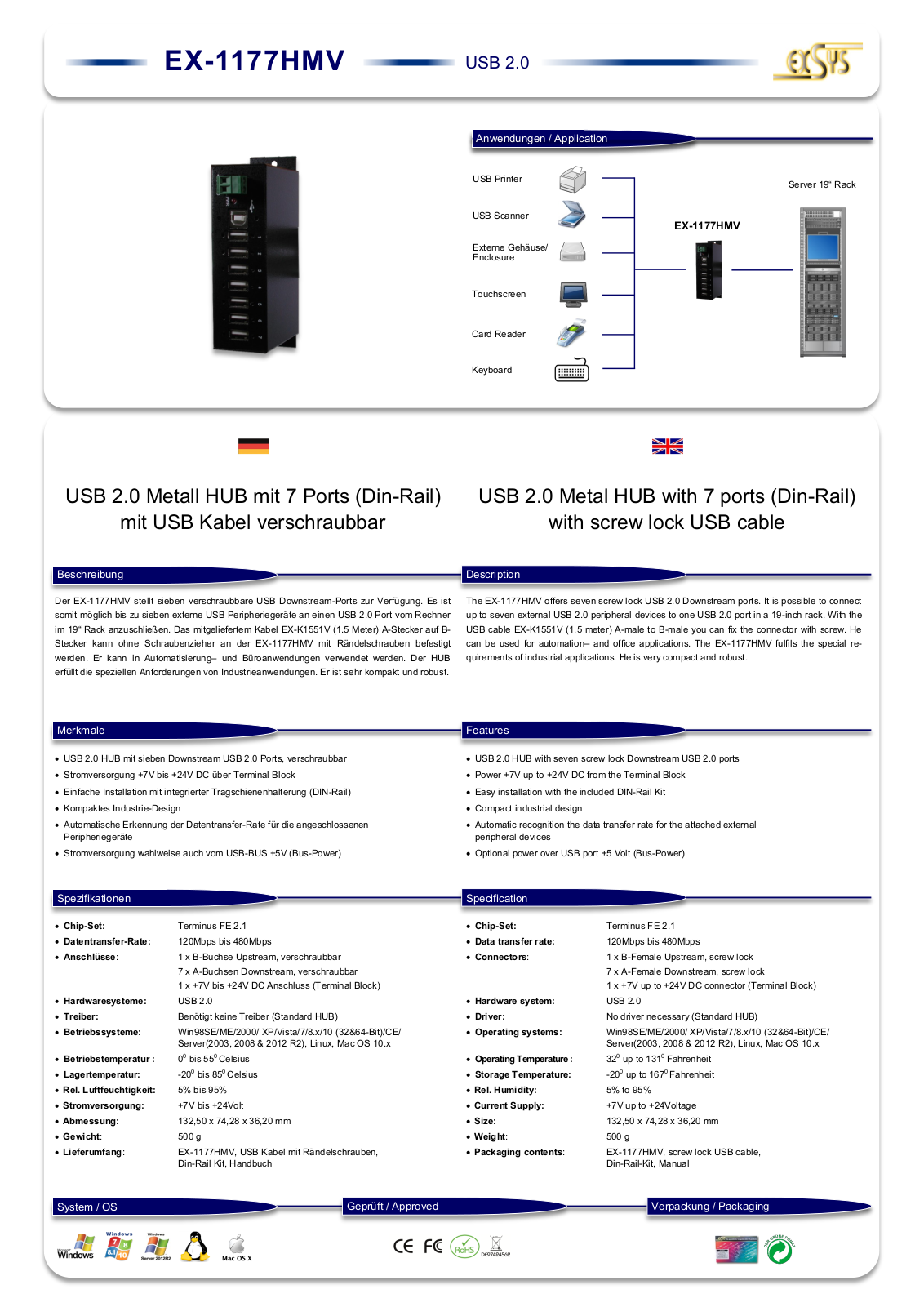 Exsys EX-1177HMV User Manual