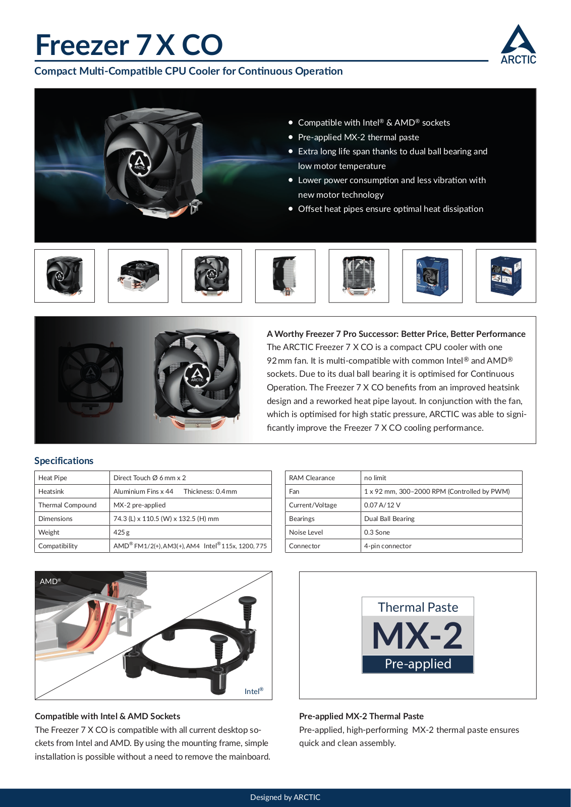 Arctic Freezer 7 X CO User Manual