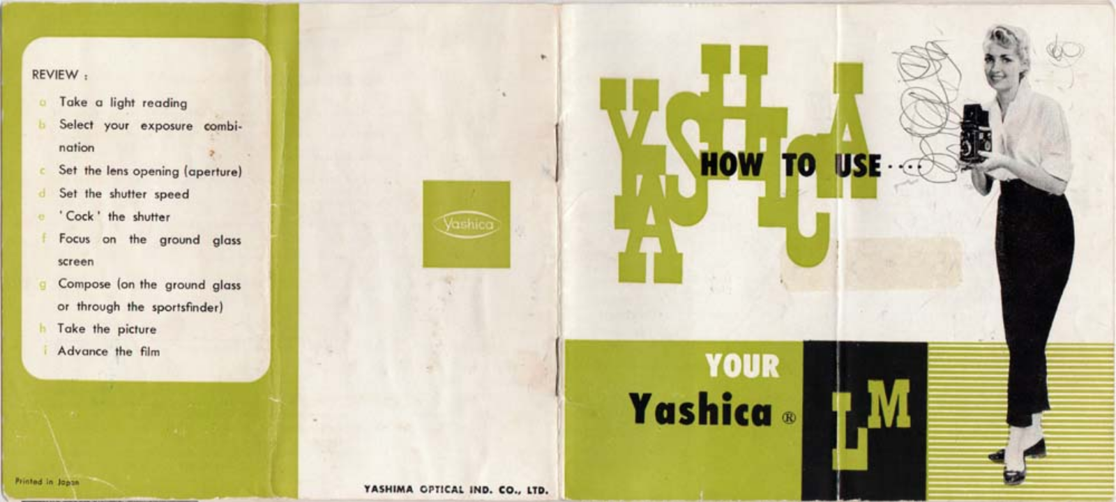 Yashica LM User Manual