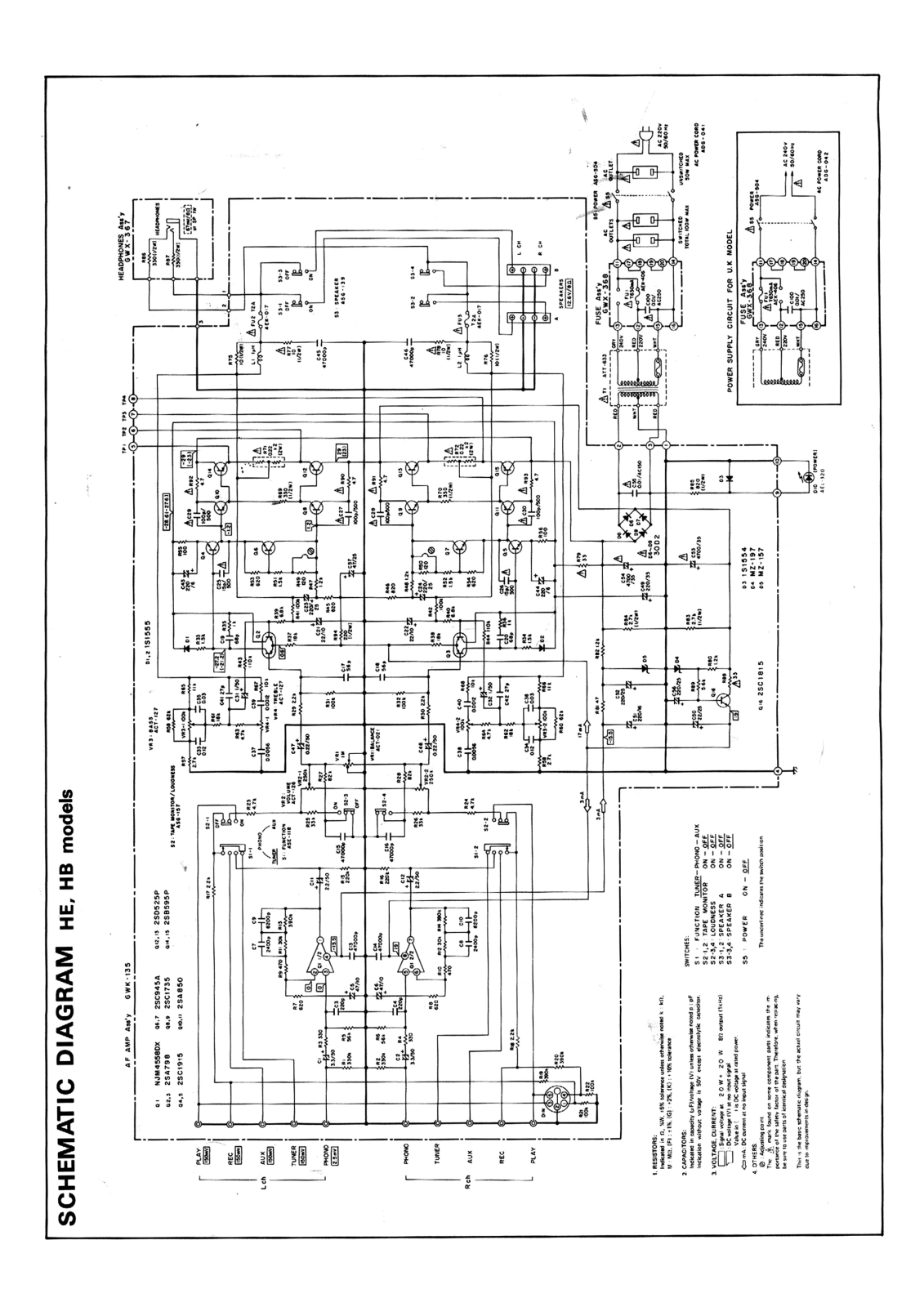 Pioneer sa408sc Schematic