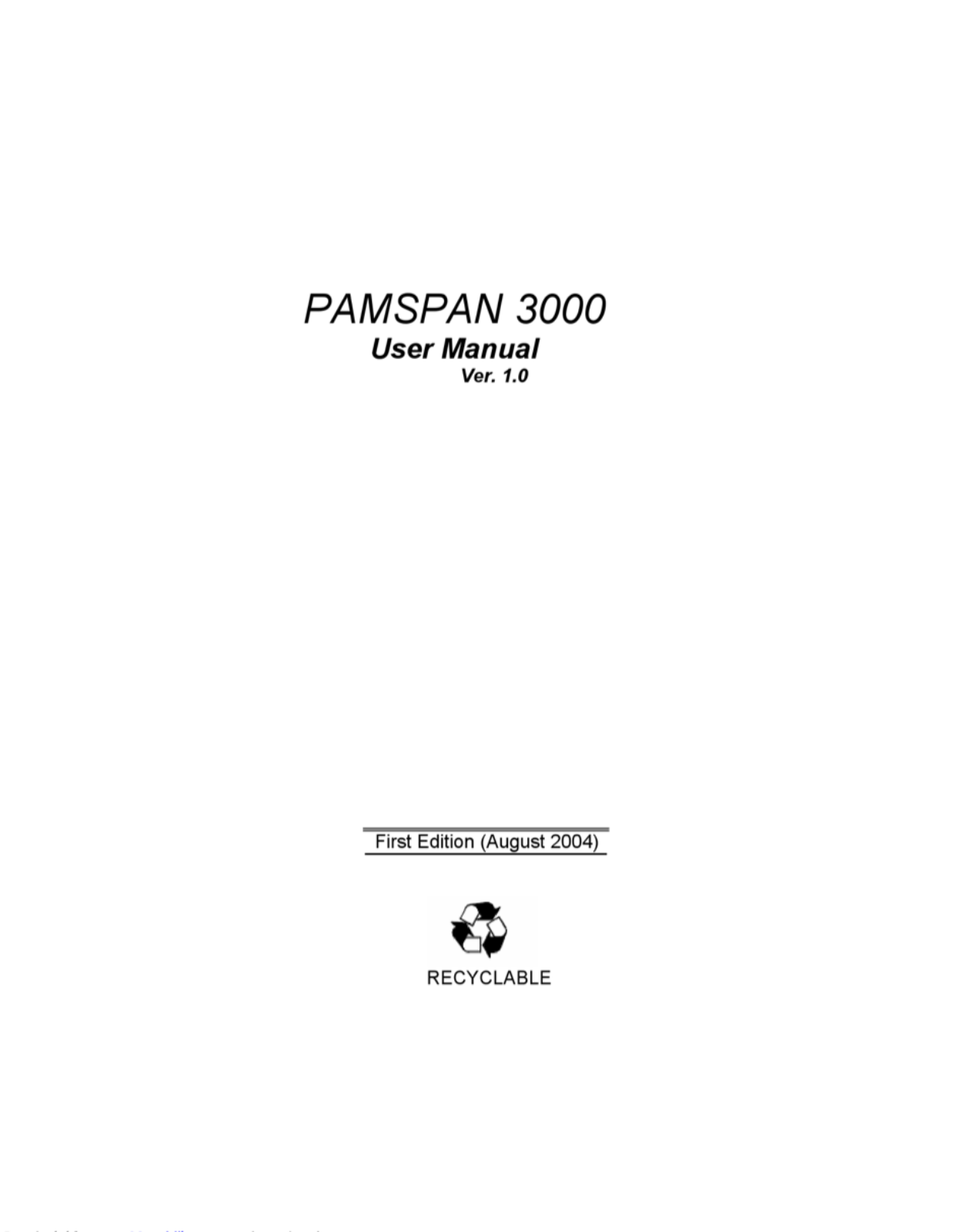 C-Com PAMSPAN 3000 User Manual