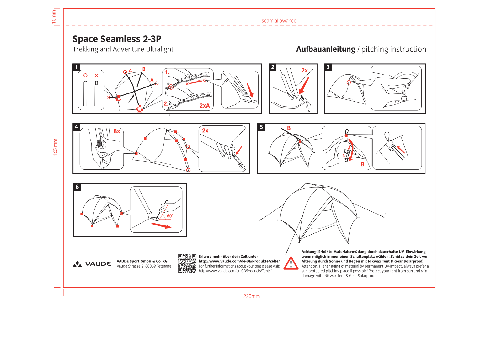 Vaude Space Seamless 2-3P User guide - ManualMachine.com