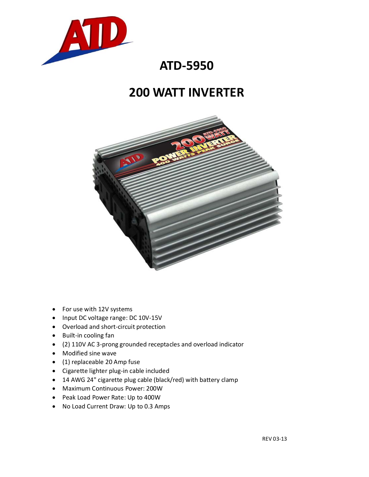 ATD Tools ATD-5950 User Manual