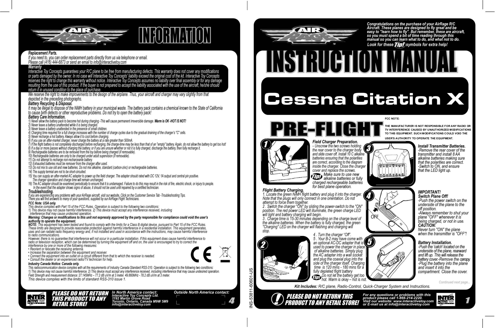 Interactive Toy Concepts 44010RX49, 44010TX27, 44010TX49 Users Manual