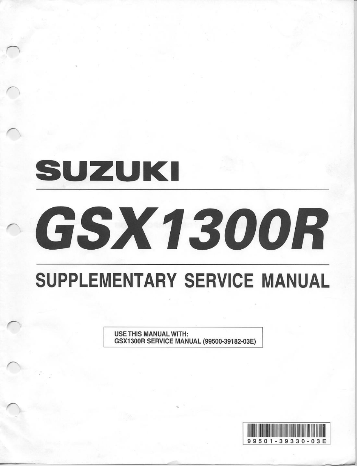 Suzuki Hayabusa 1999-2002 User Manual