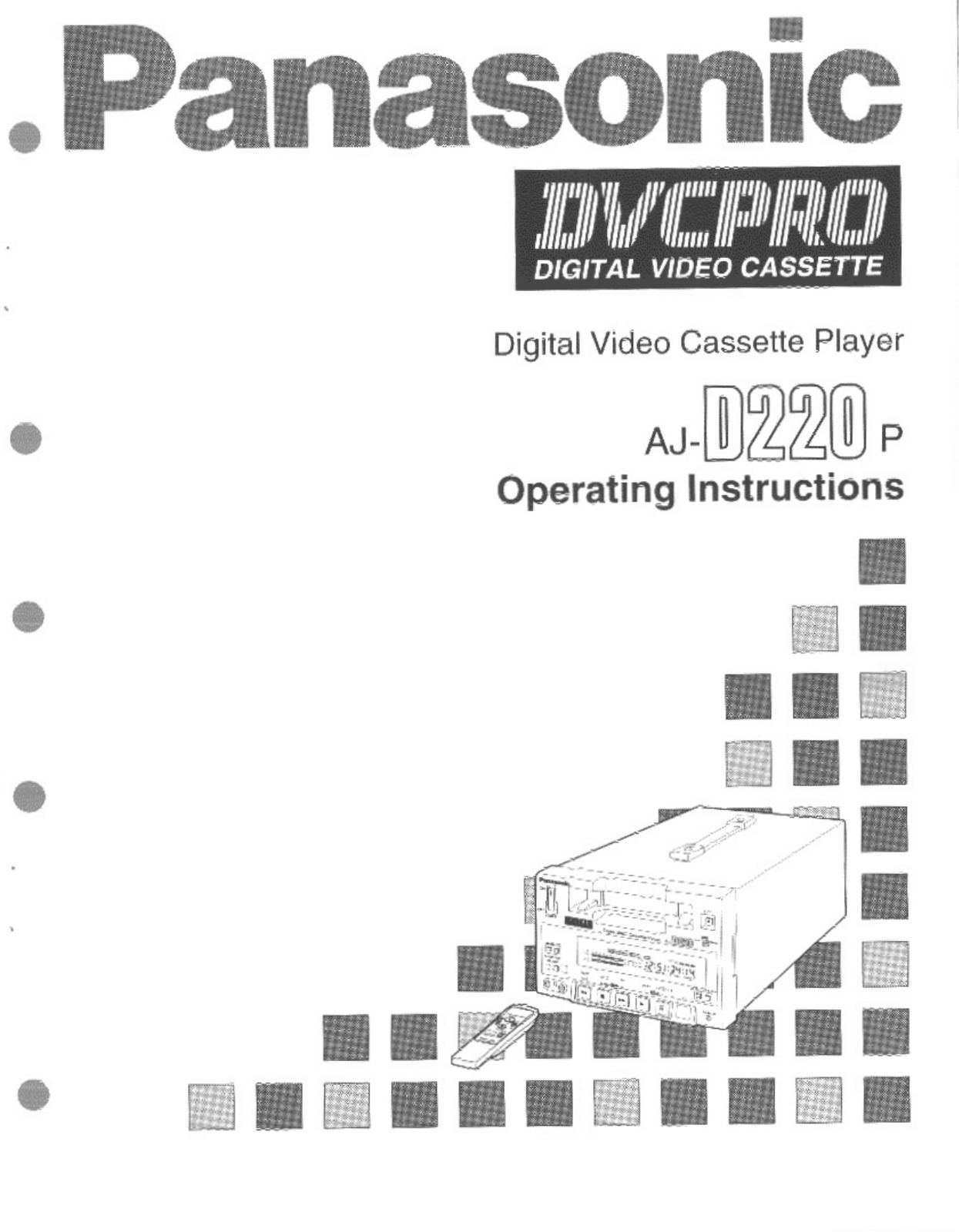Panasonic AJ-D220 User Manual
