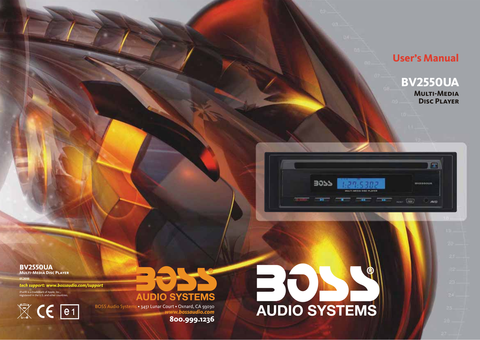 Boss Audio BV2550UA User Manual