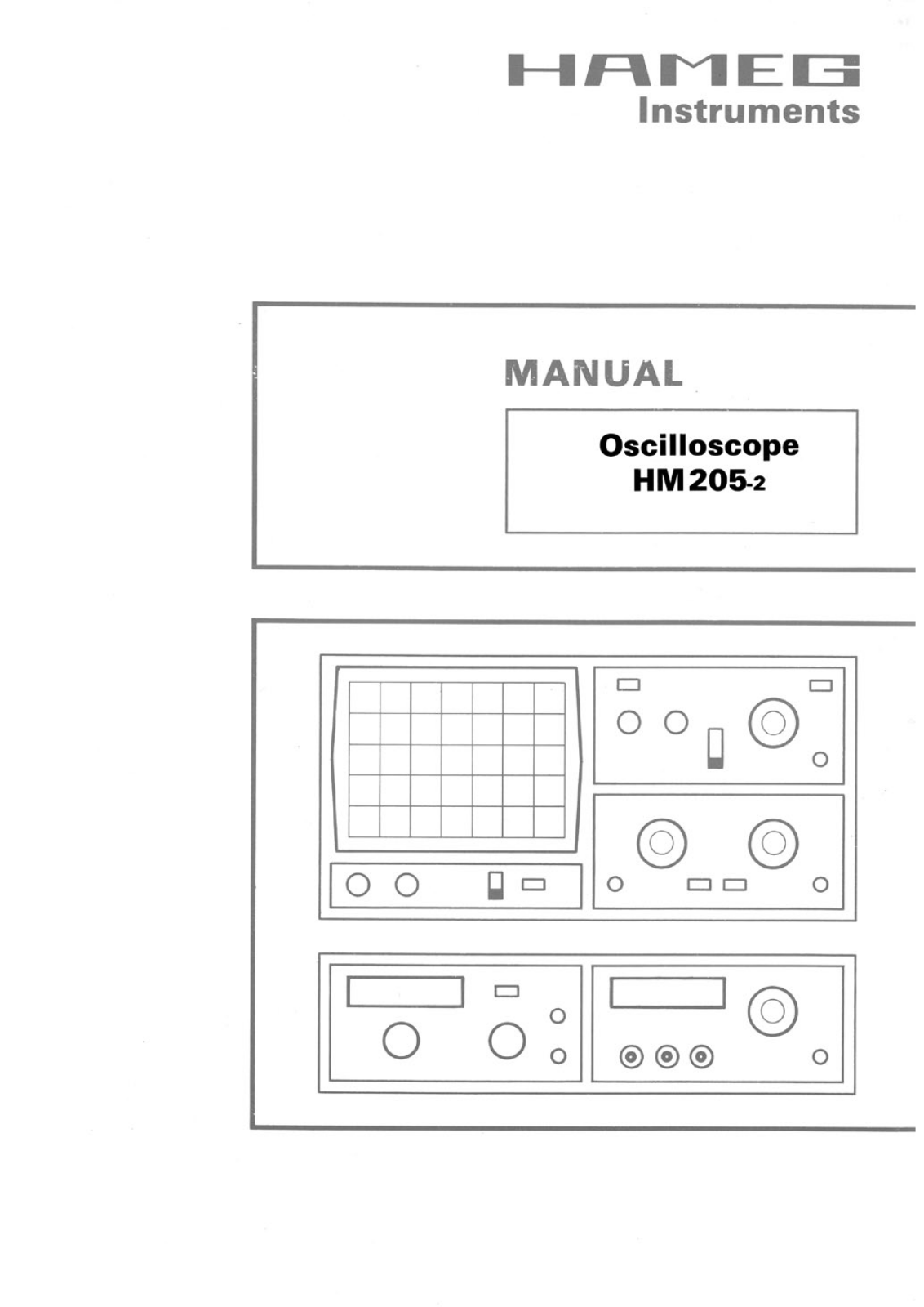 Hameg HM205-2 Service manual