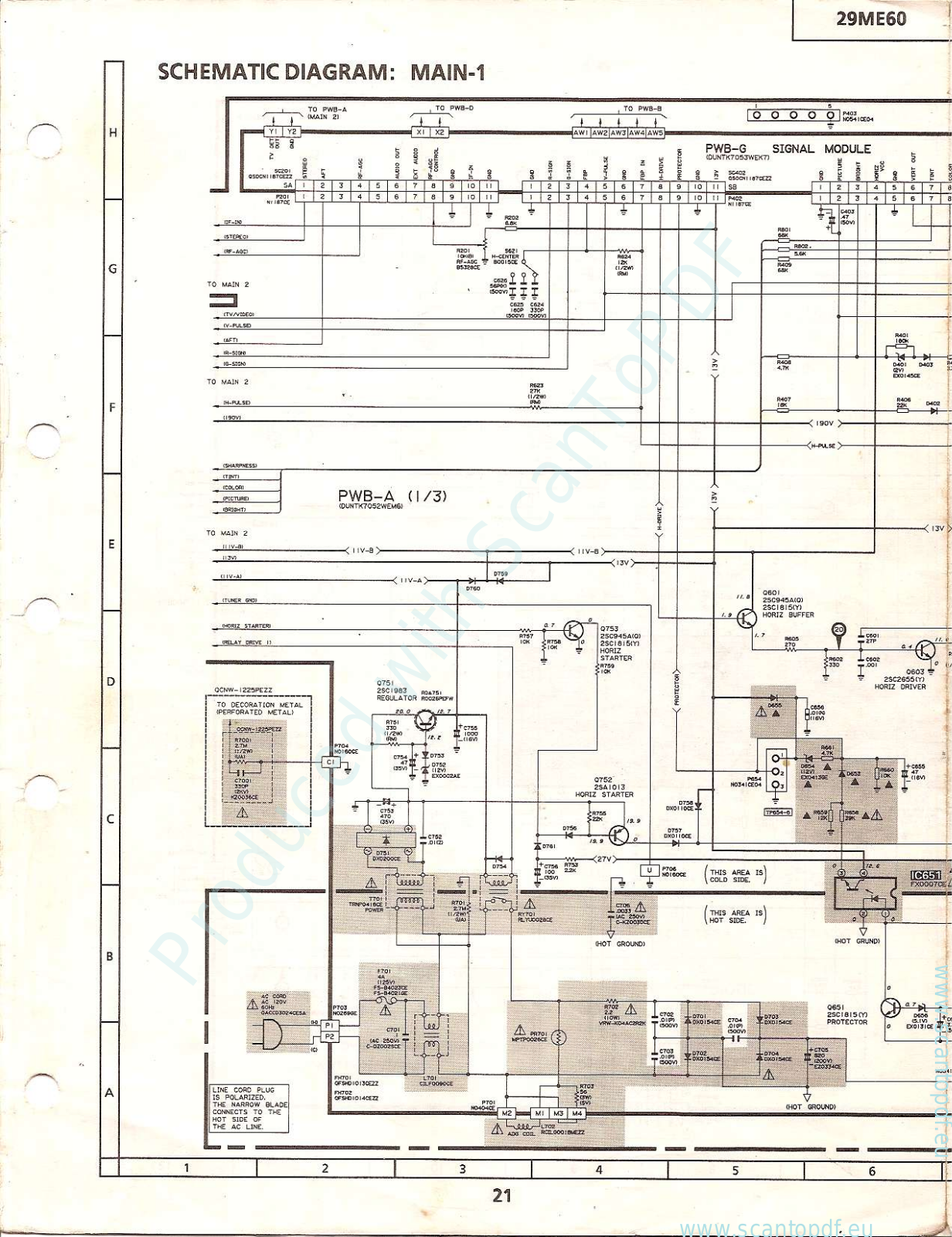 sharp 29ME60 Service Manual