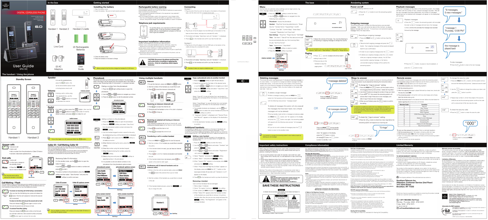 Sharper image SP6120 User Manual