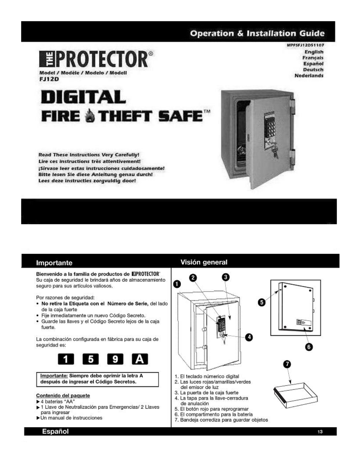 Honeywell FJ12D User Manual