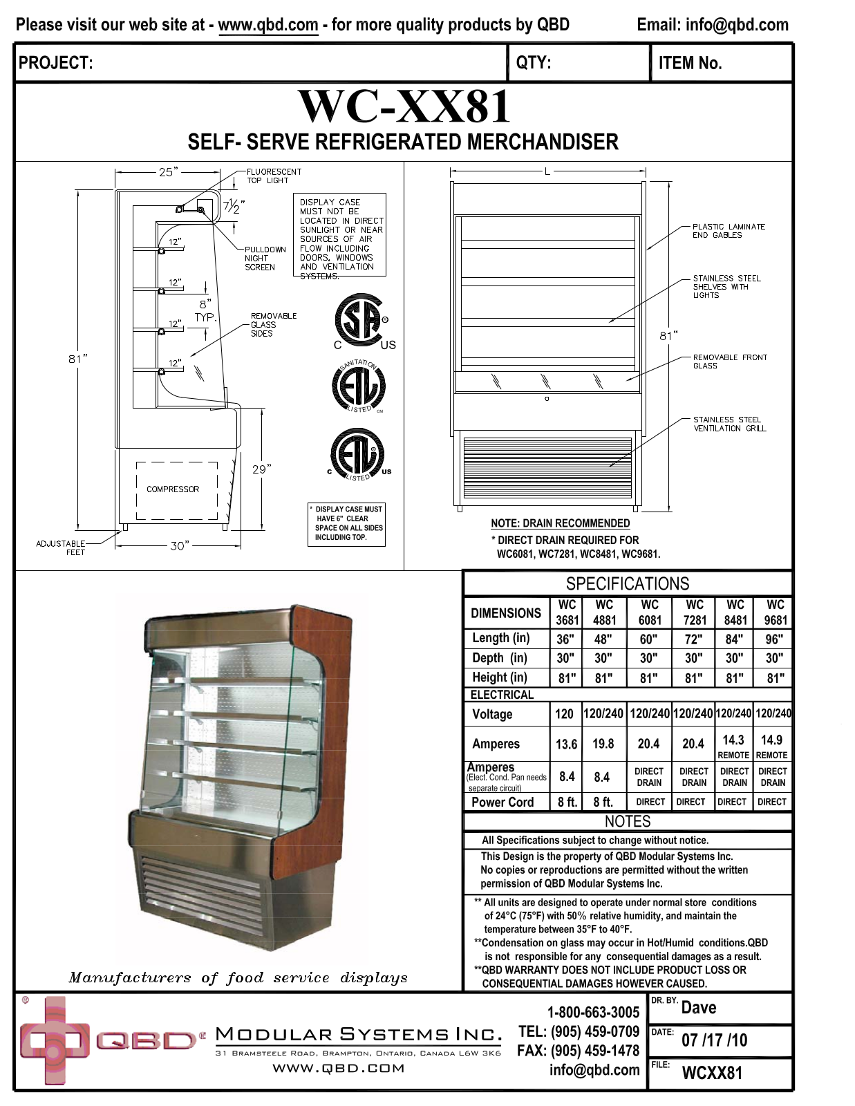 QBD WC-XX81 User Manual